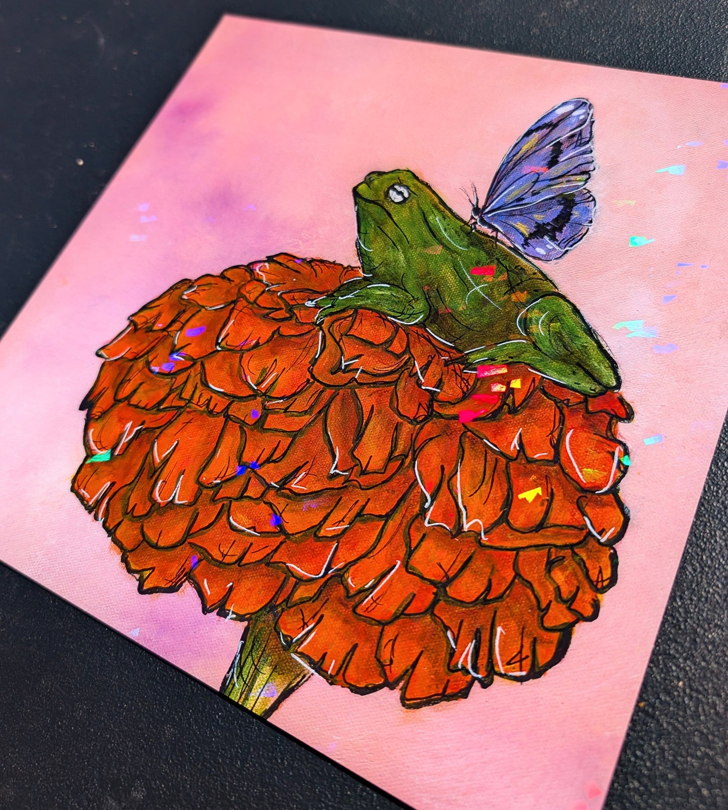 Toad Fairy (pt 1) Holographic Prints