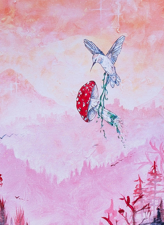 Humming's Afternoon Print