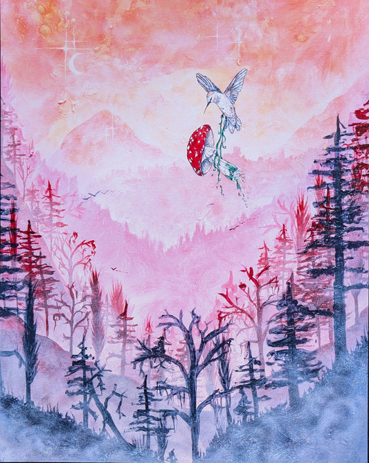 Humming's Afternoon Print