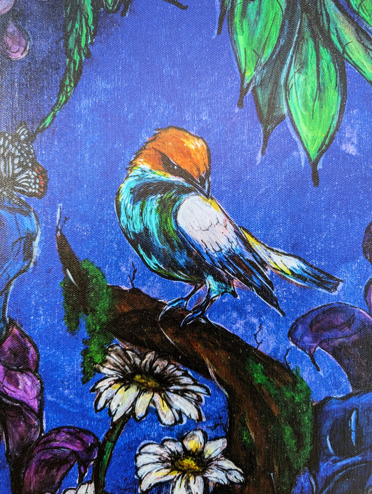 Midnight Bird Canvas Print