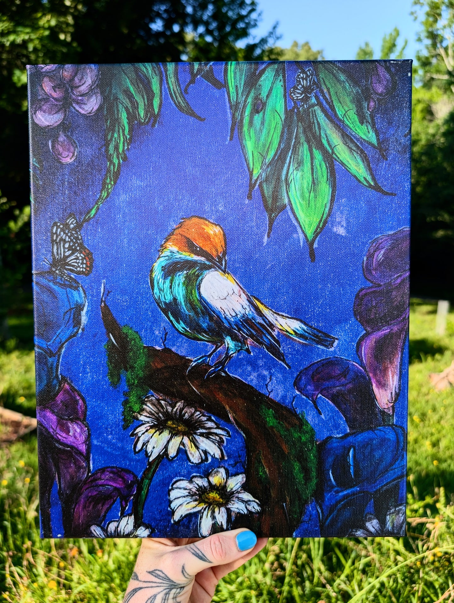 Midnight Bird Canvas Print