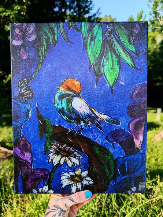 Midnight Bird Canvas Print
