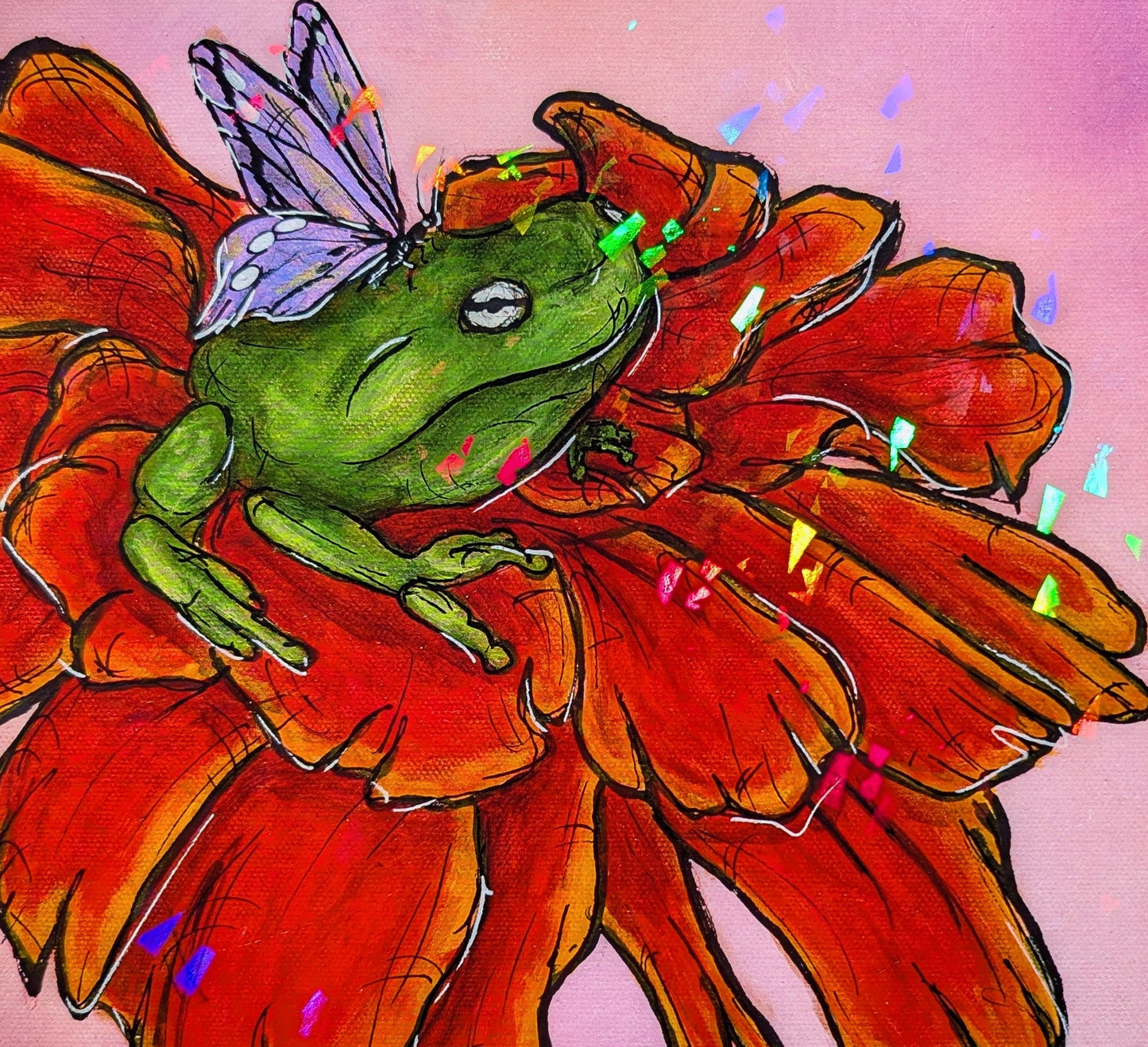 Toad Fairy (pt II) Holographic Print